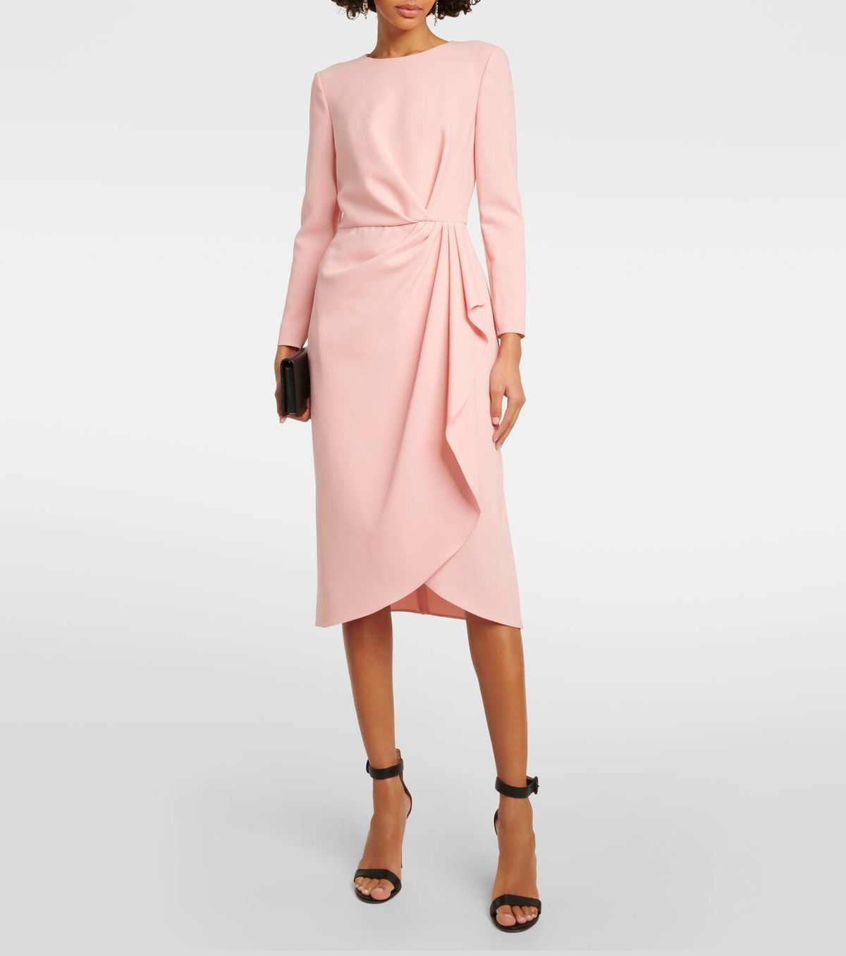 Carolina Herrera Gathered jersey midi dress Carolina Herrera