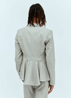 Aaron Esh Peplum Cut-Away Blazer