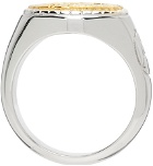 Aries Silver & Gold Aries Ring