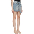 Ksubi Blue Rap Denim Skirt