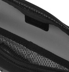 Montblanc - Nightflight Leather-Trimmed Nylon and Mesh Pouch - Black