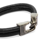 Saint Laurent Leather Clasp Bracelet