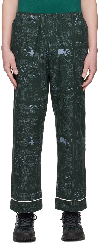 Photo: Brain Dead Green Hedgehog Pyjama Pants
