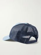 KAPITAL - Denim Repair Service Fleece-Trimmed Printed Scuba Trucker Cap