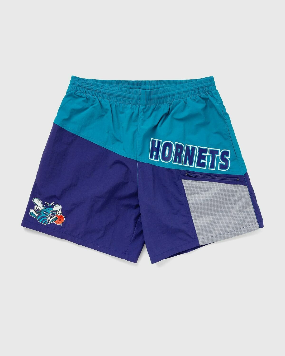 Mitchell & Ness Nba Nylon Utility Short Charlotte Hornets Green/Purple - Mens - Sport & Team Shorts