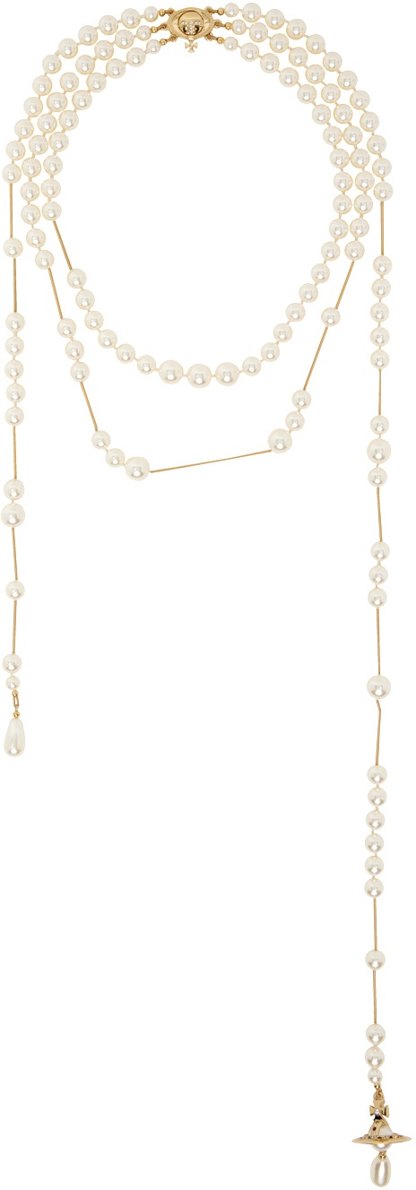 Vivienne Westwood broken pearl necklace gold | Gold pearl necklace, Vivienne  westwood, Vivienne westwood bags