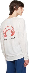 District Vision Off-White Crewneck Long Sleeve T-Shirt