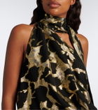 Taller Marmo Kintsugi silk-blend fil coupé gown