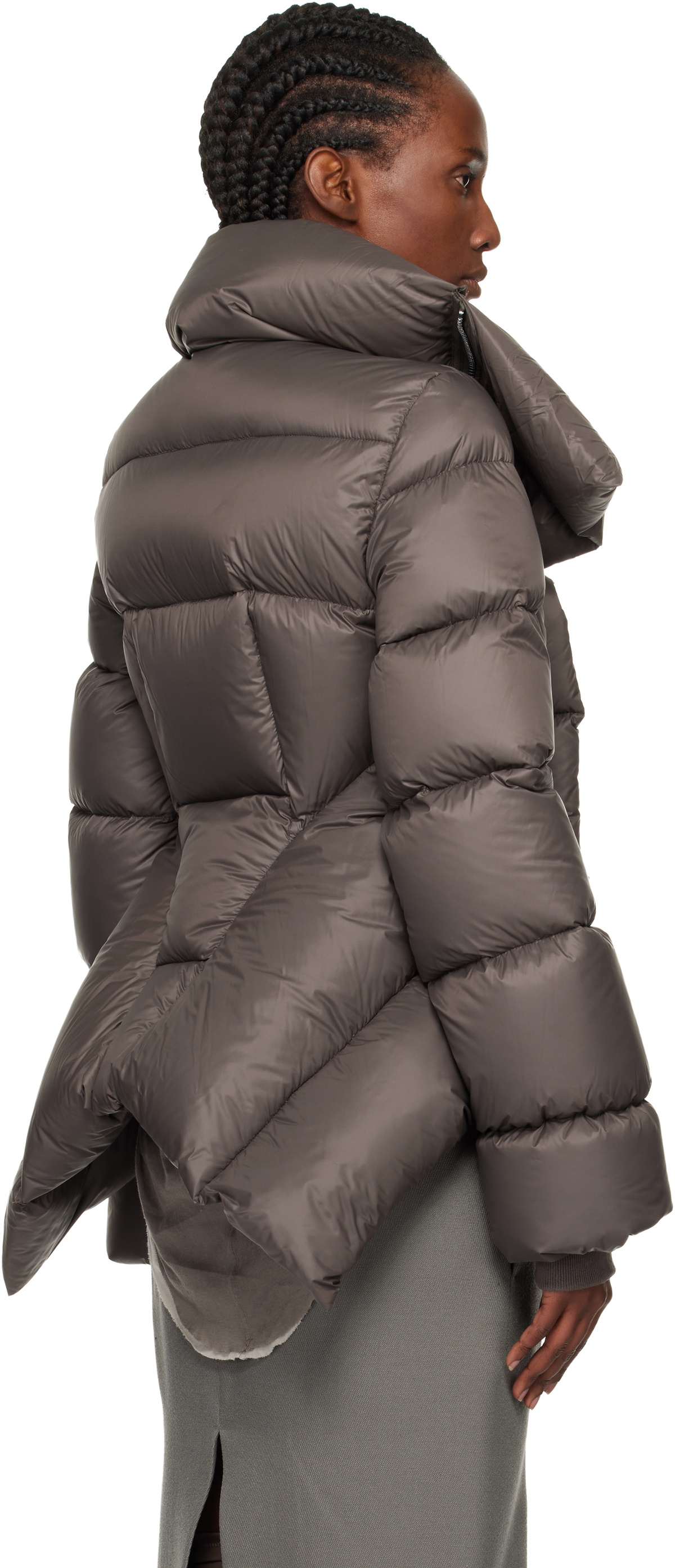 Rick Owens Gray Concordians Naska Duvet Down Jacket