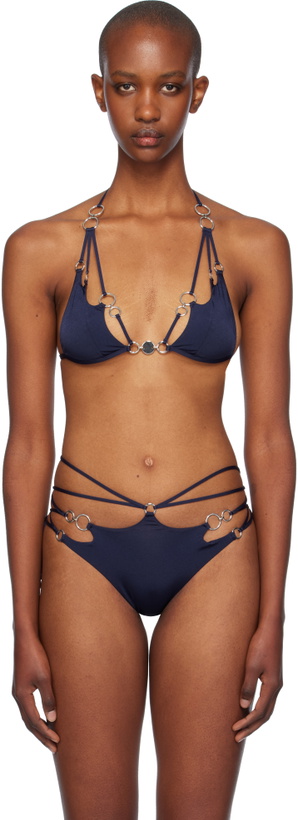 Photo: Agent Provocateur Navy Davine Bikini Top