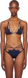 Agent Provocateur Navy Davine Bikini Top