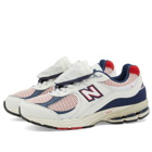New Balance Men's M2002RVE Sneakers in Red/White/Blue