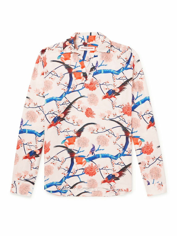 Photo: Orlebar Brown - Ridley Printed Voile Shirt - Pink