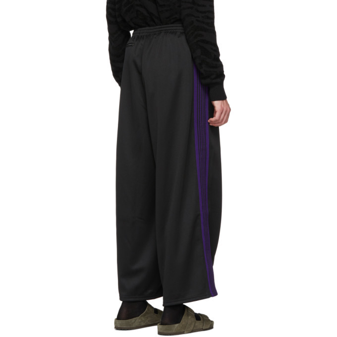 Needles Black Wide-Leg Track Pants Needles