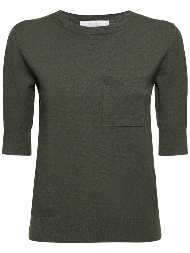 Photo: MAX MARA - "full" Short-sleeve Knit Crewneck Top