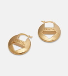 Prada Cutout logo earrings
