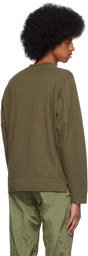 Stone Island Green Patch Long Sleeve T-Shirt