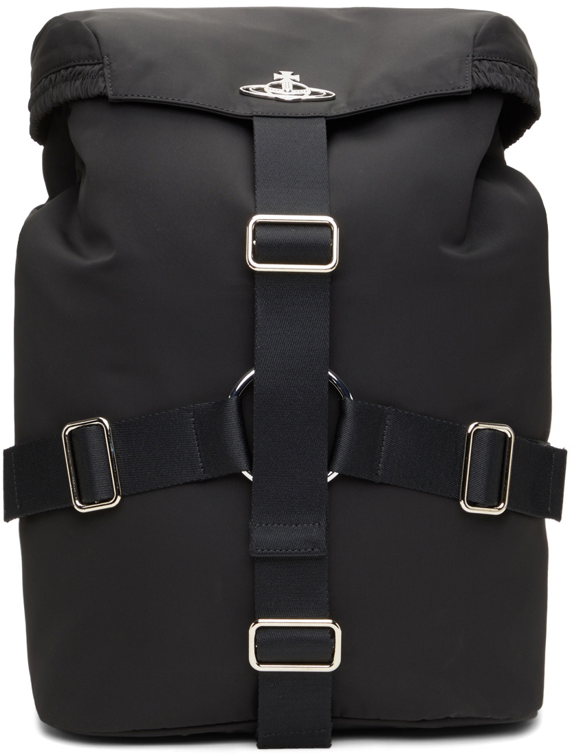 Vivienne Westwood Black Recycled Tom Backpack Vivienne Westwood