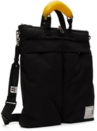 Maison MIHARA YASUHIRO Black Toy Banana Handle Helmet Bag