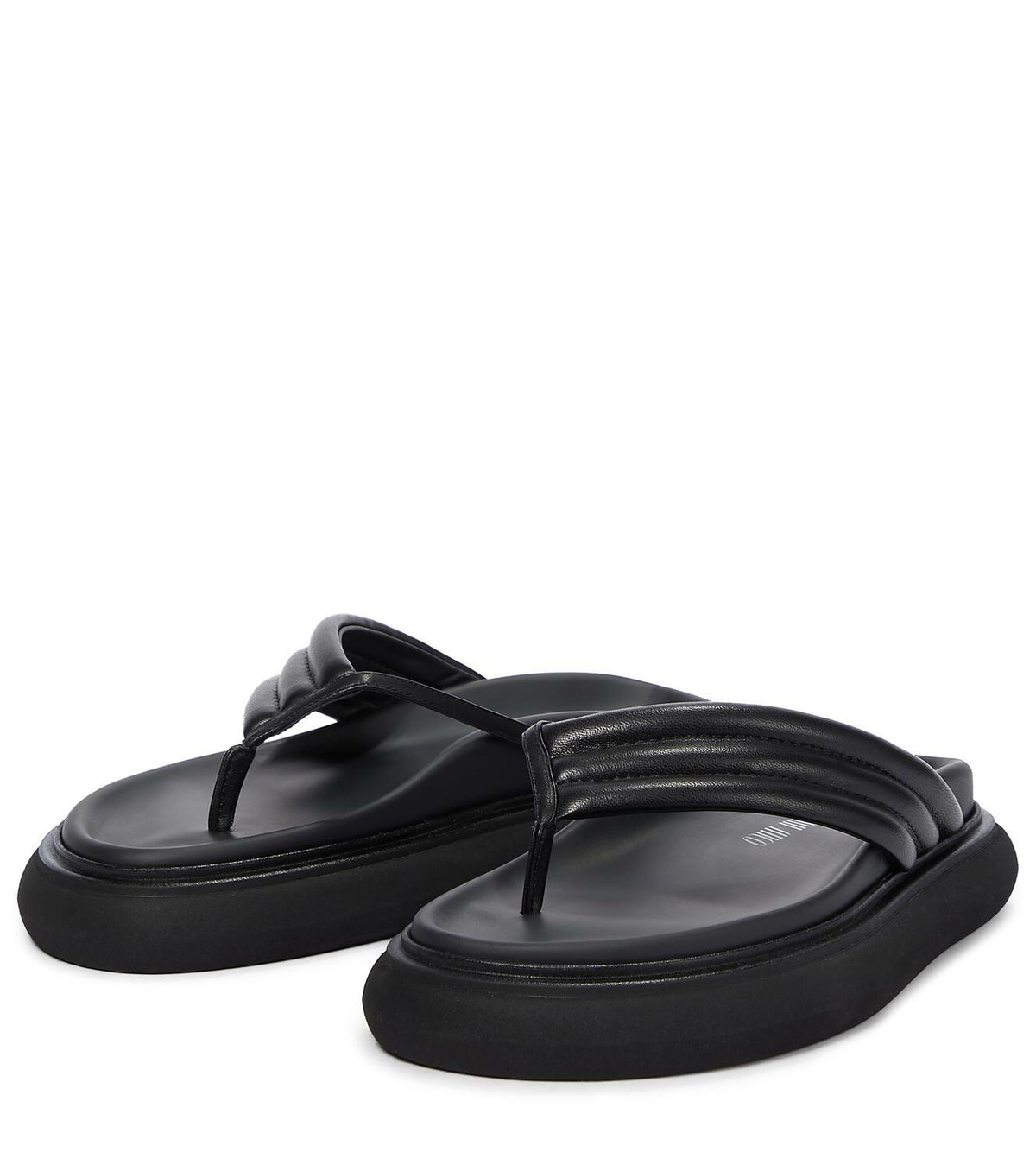The Attico Alton leather thong sandals