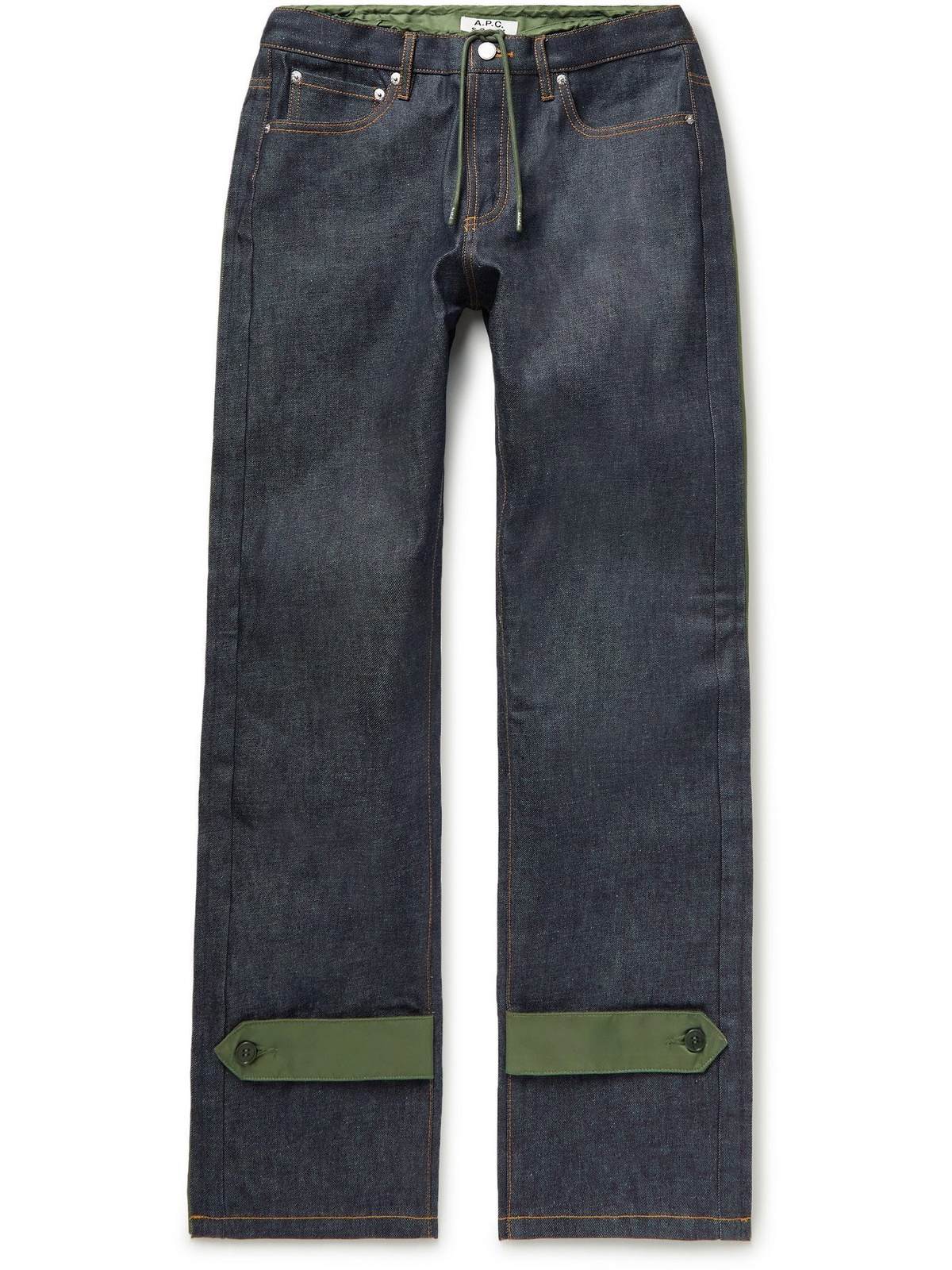 A.P.C. - Sacai Nylon-Trimmed Denim Jeans - Blue - M A.P.C.