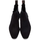 PS by Paul Smith Navy Suede Gerald Chelsea Boots