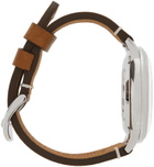 Shinola Brown & Yellow 'The Traveler' 42 mm Watch