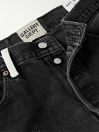 Gallery Dept. - Slim-Fit Straight-Leg Painted Embroidered Distressed Jeans - Black