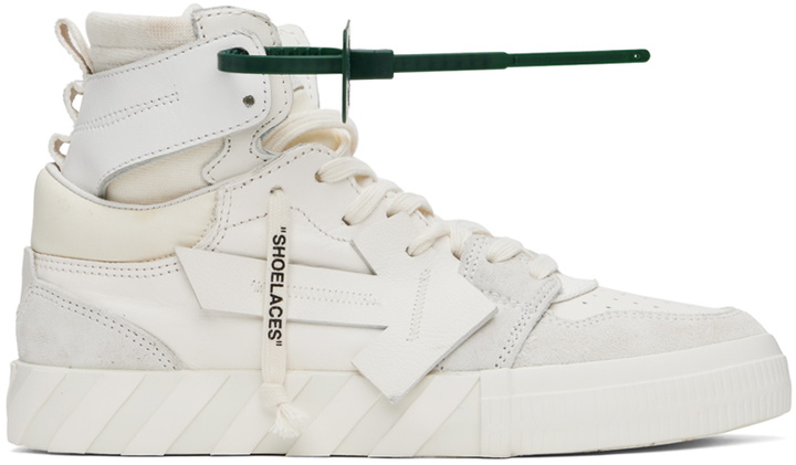 Photo: Off-White White Vulcanized Sneakers