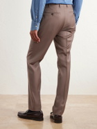 Canali - Slim-Fit Wool-Twill Suit Trousers - Brown