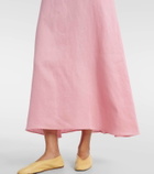 Asceno Tallin linen midi dress