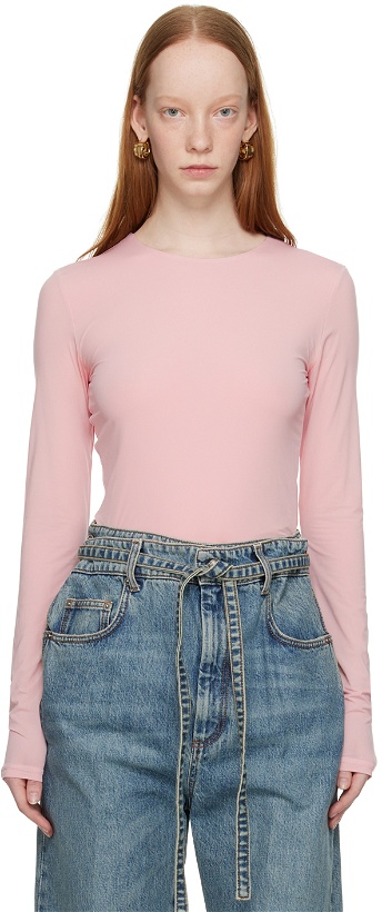 Photo: Sportmax Pink Albenga Long Sleeve T-Shirt
