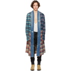 Greg Lauren Multicolor Long Kimono Studio Shirt