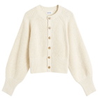 Beams Boy Women's Elbow Cardigan in Off Wht 