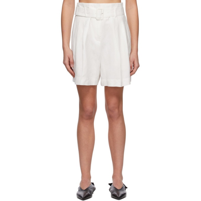 Photo: Blossom White Echo Belt Shorts