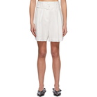 Blossom White Echo Belt Shorts