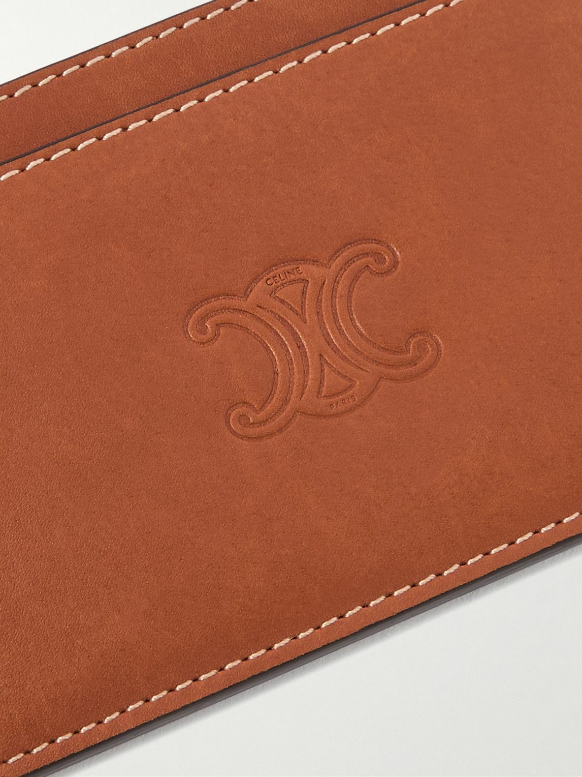 CELINE - Logo-Debossed Leather Cardholder