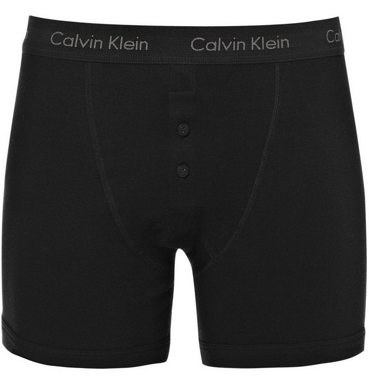 Photo: Calvin Klein Underwear - Cotton Boxer Briefs - Black