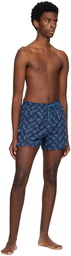 Lacoste Navy Printed Swim Shorts