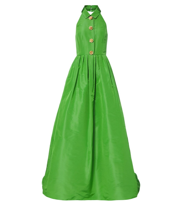 Photo: Carolina Herrera Embellished pleated silk gown