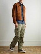 RRL - Harvest Checked Cotton Shirt - Blue