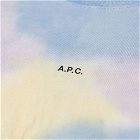 A.P.C. Men's Adrien Tie Dye Logo T-Shirt in Multi