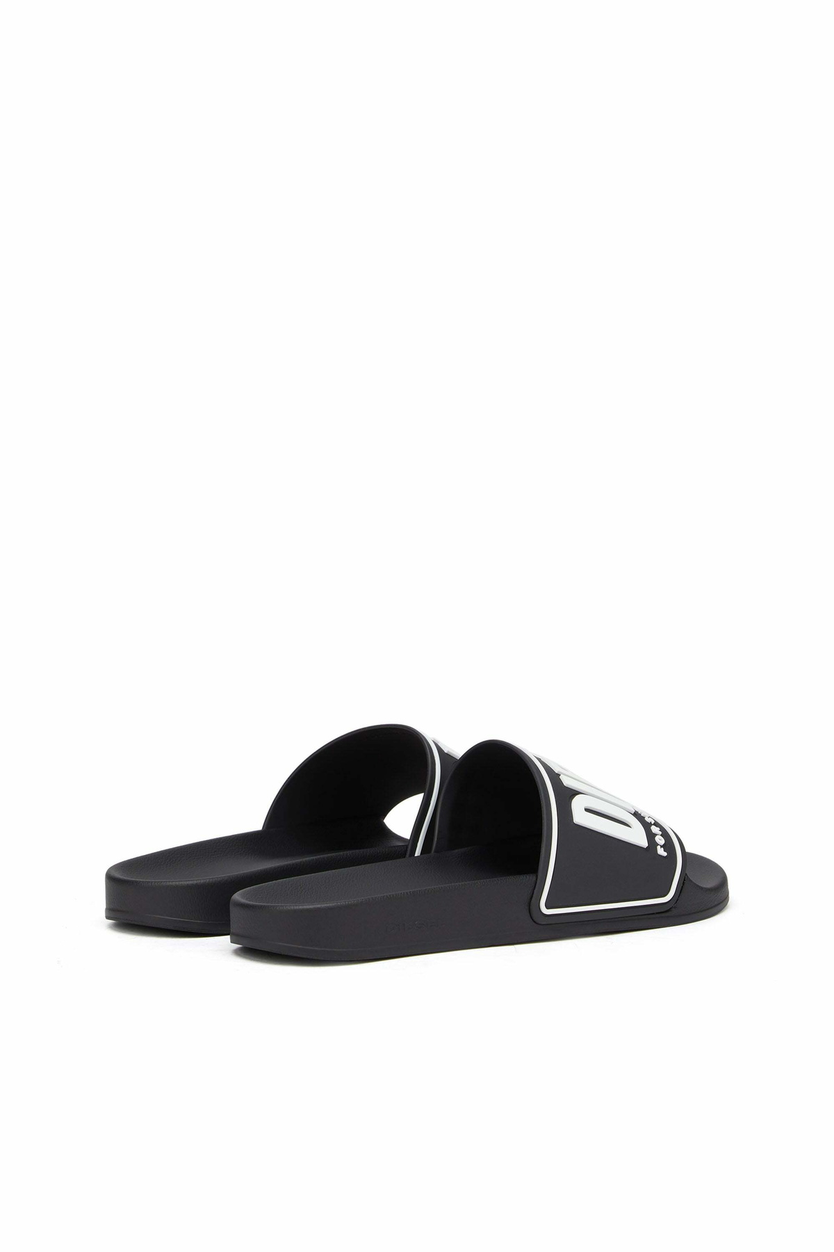 Diesel Sa-Mayemi-Pool slides with 3D logo - Slides Mens in Black