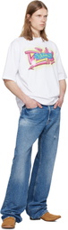Dsquared2 White Rebel Tags Loose Fit T-shirt