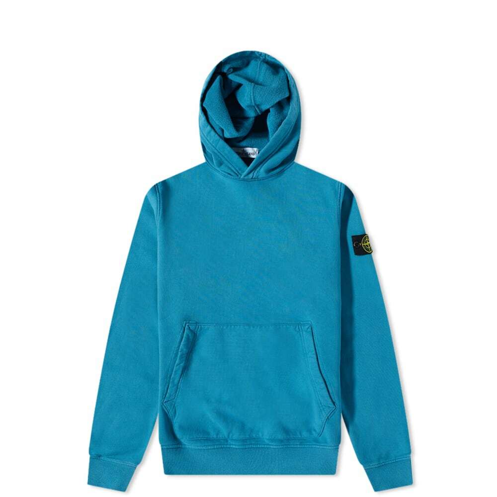 Stone Island Junior Popover Hoody in Cobalt Blue Stone Island Junior