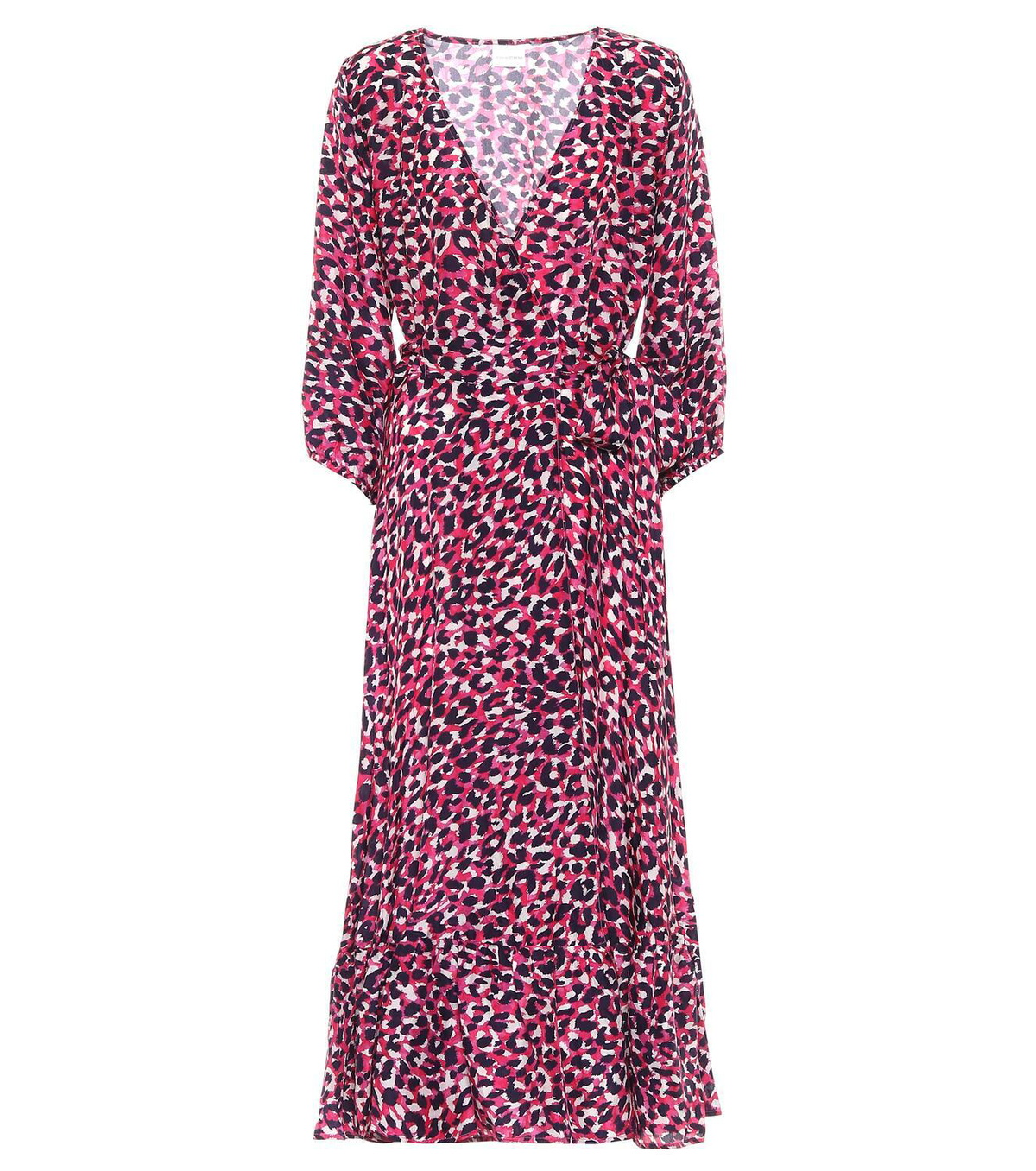 Anna Kosturova Leopard-print silk midi dress