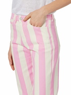 MC2 Saint Barth Woman Pink Striped Print Denim Belleville