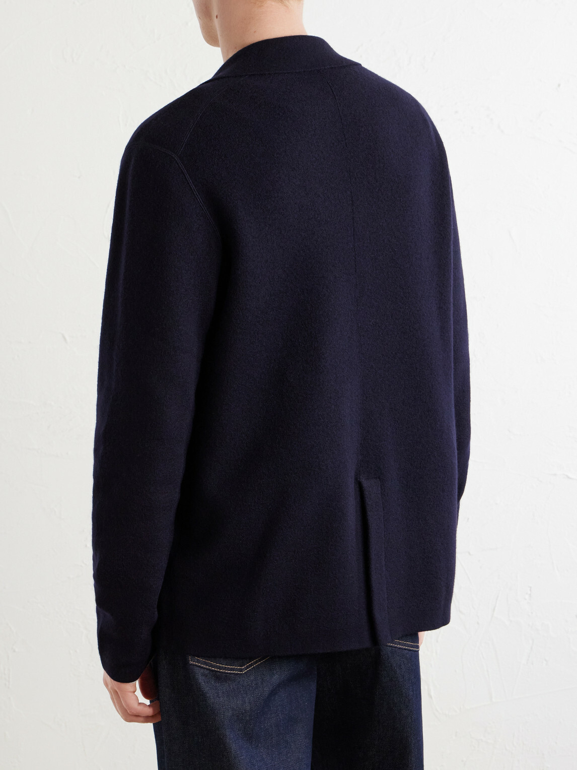 Paul Smith - Knitted Merino Wool Blazer - Blue