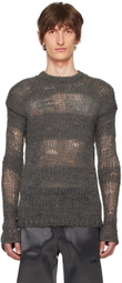 HELIOT EMIL Gray Symbiotical Sweater