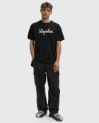 Rapha Cotton Tee - Large Logo Black Mens Shortsleefe